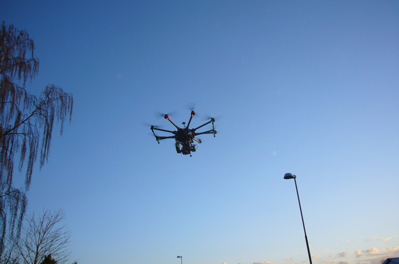 Drone der laver termografering over varmetab i Næstved